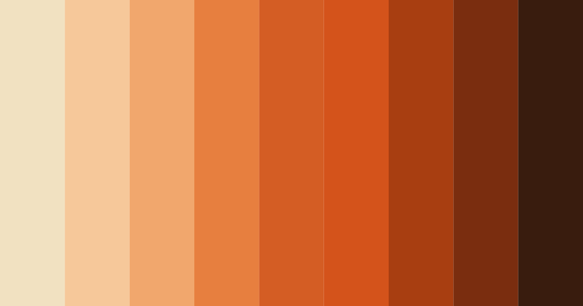 Download orange earthy tones color palette PNG image (landscape)