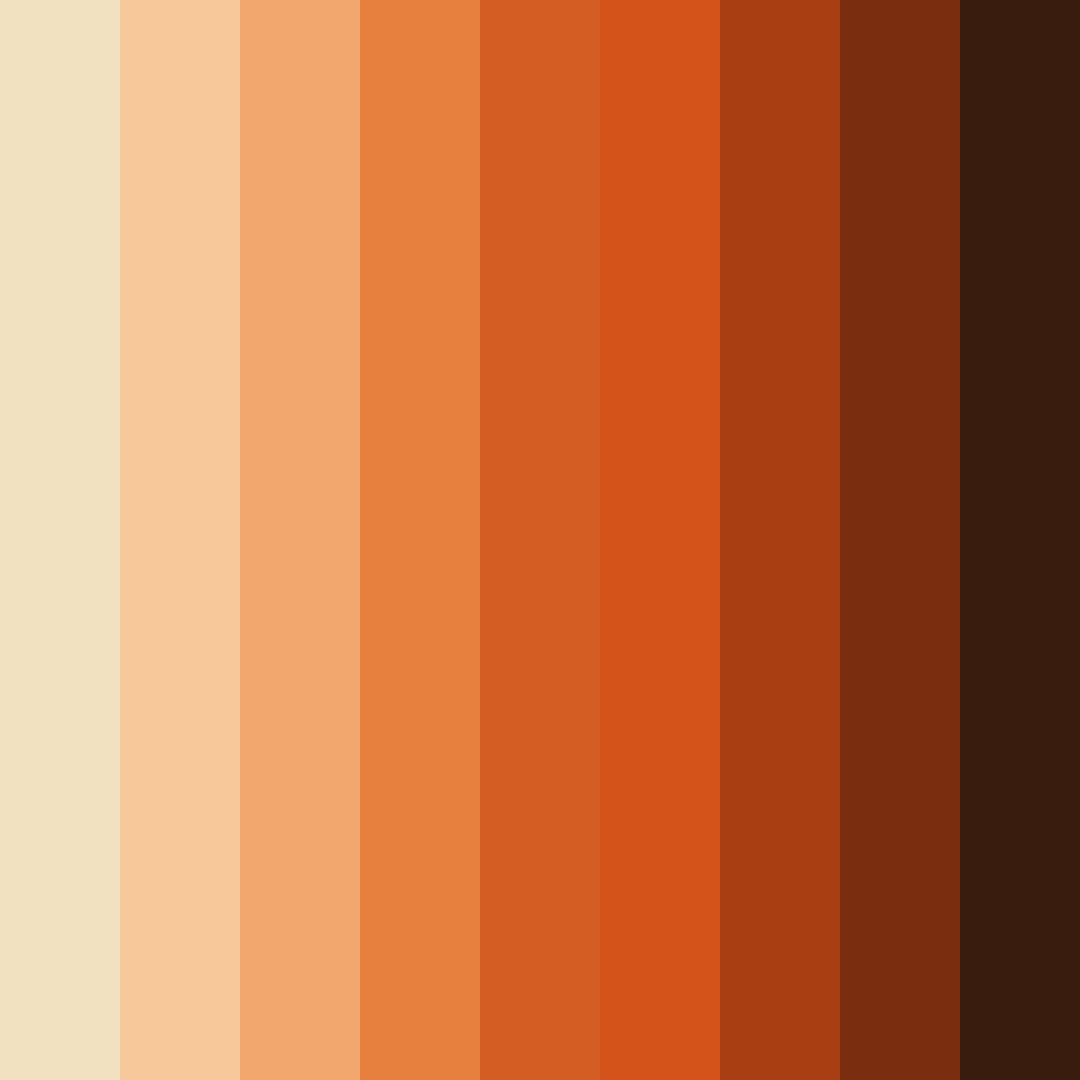 Download orange earthy tones color palette PNG image (square)