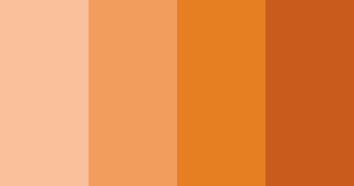Download orange sunset color palette PNG image (landscape)