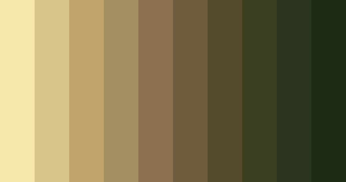 Download golden honeysuckle elegance color palette PNG image (landscape)