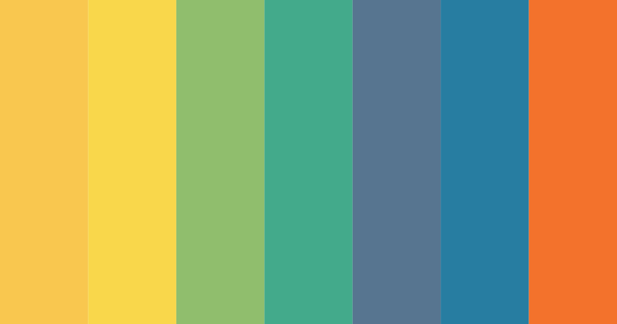 Download vivid yellow green color palette PNG image (landscape)