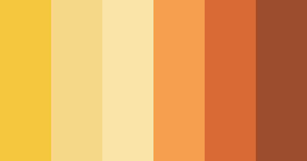 Download warm yellow color palette PNG image (landscape)