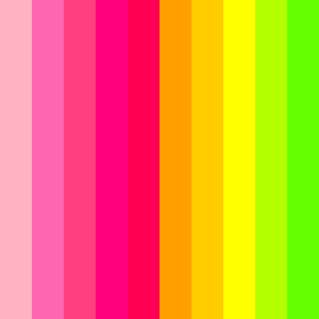 Download pink rainbow candy color palette PNG image (square)
