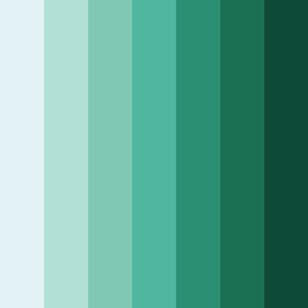 Download teal season color palette PNG image (square)