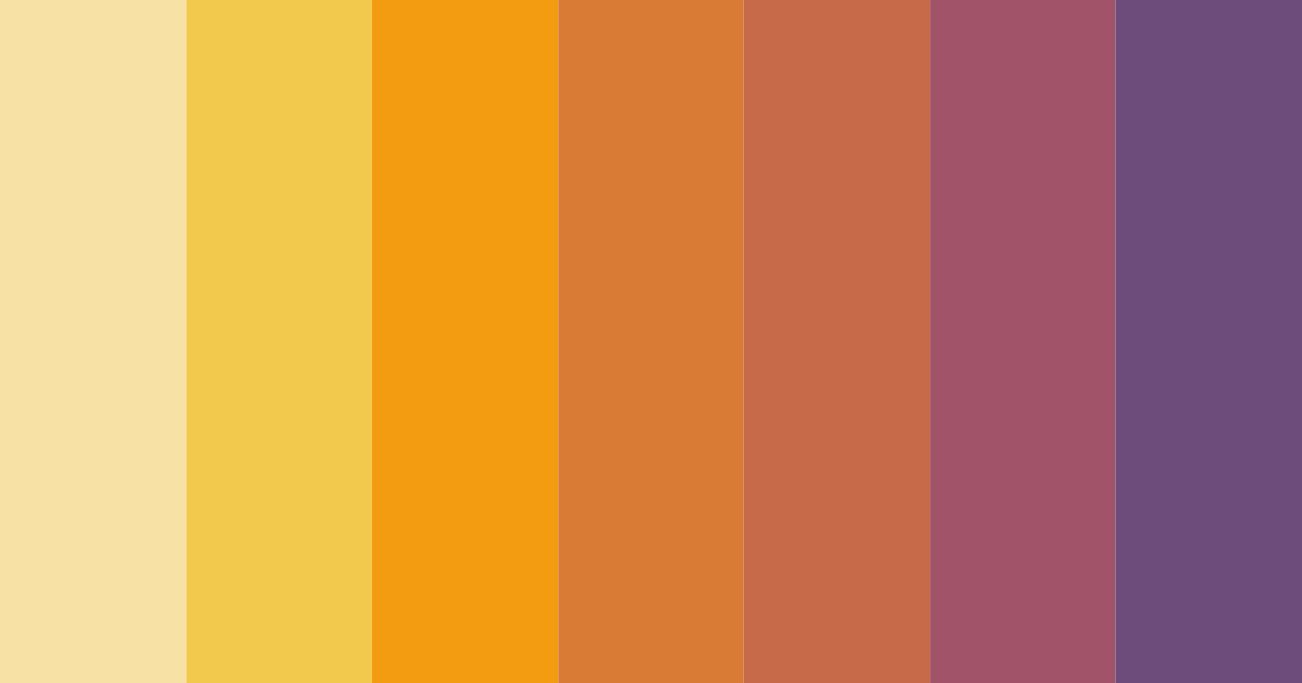 Download warm yellow color palette PNG image (landscape)