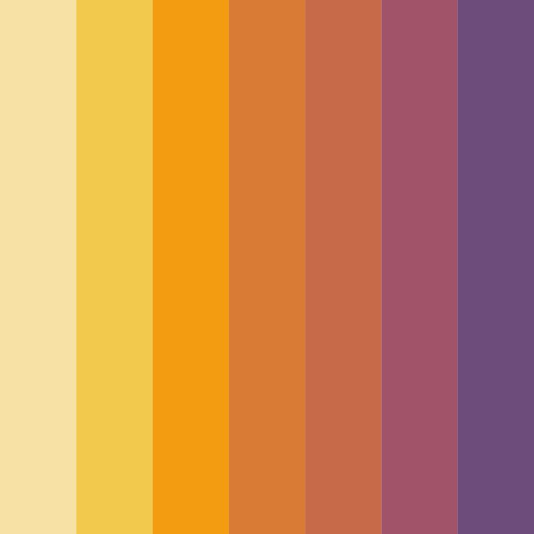 Download warm yellow color palette PNG image (square)