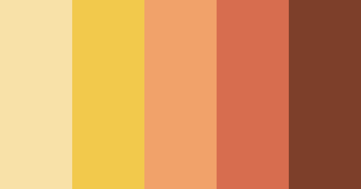 Download golden autumn glow color palette PNG image (landscape)