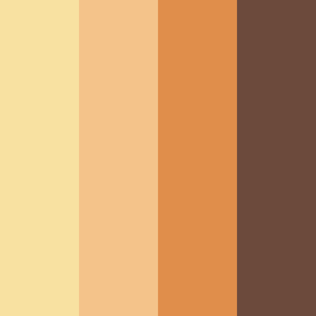 Download warm earth color palette PNG image (square)