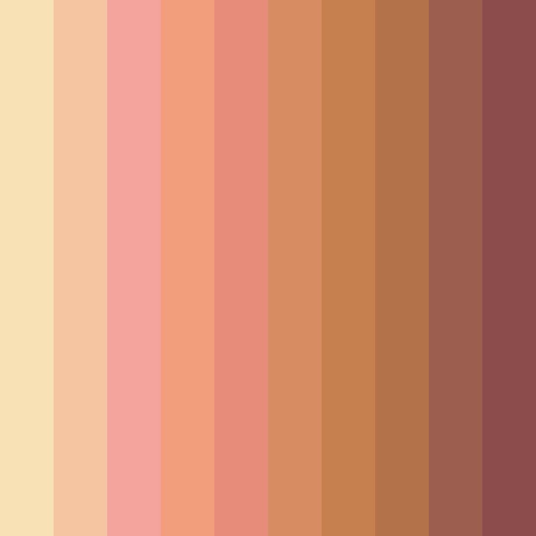 Download warm beige color palette PNG image (square)
