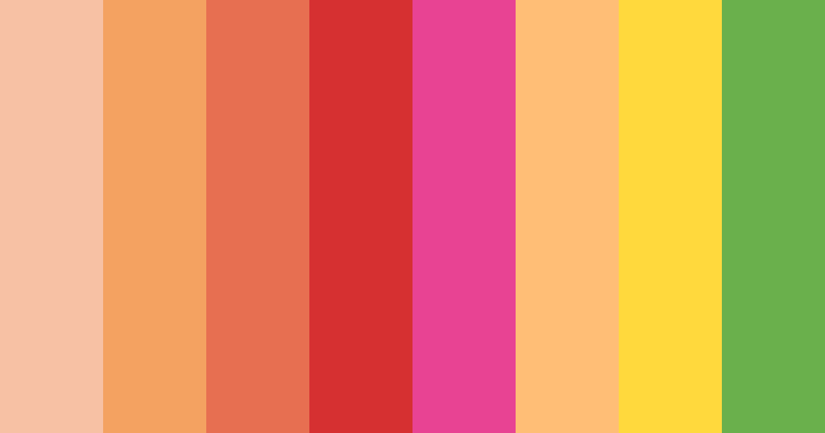 Download sunset serenade color palette PNG image (landscape)