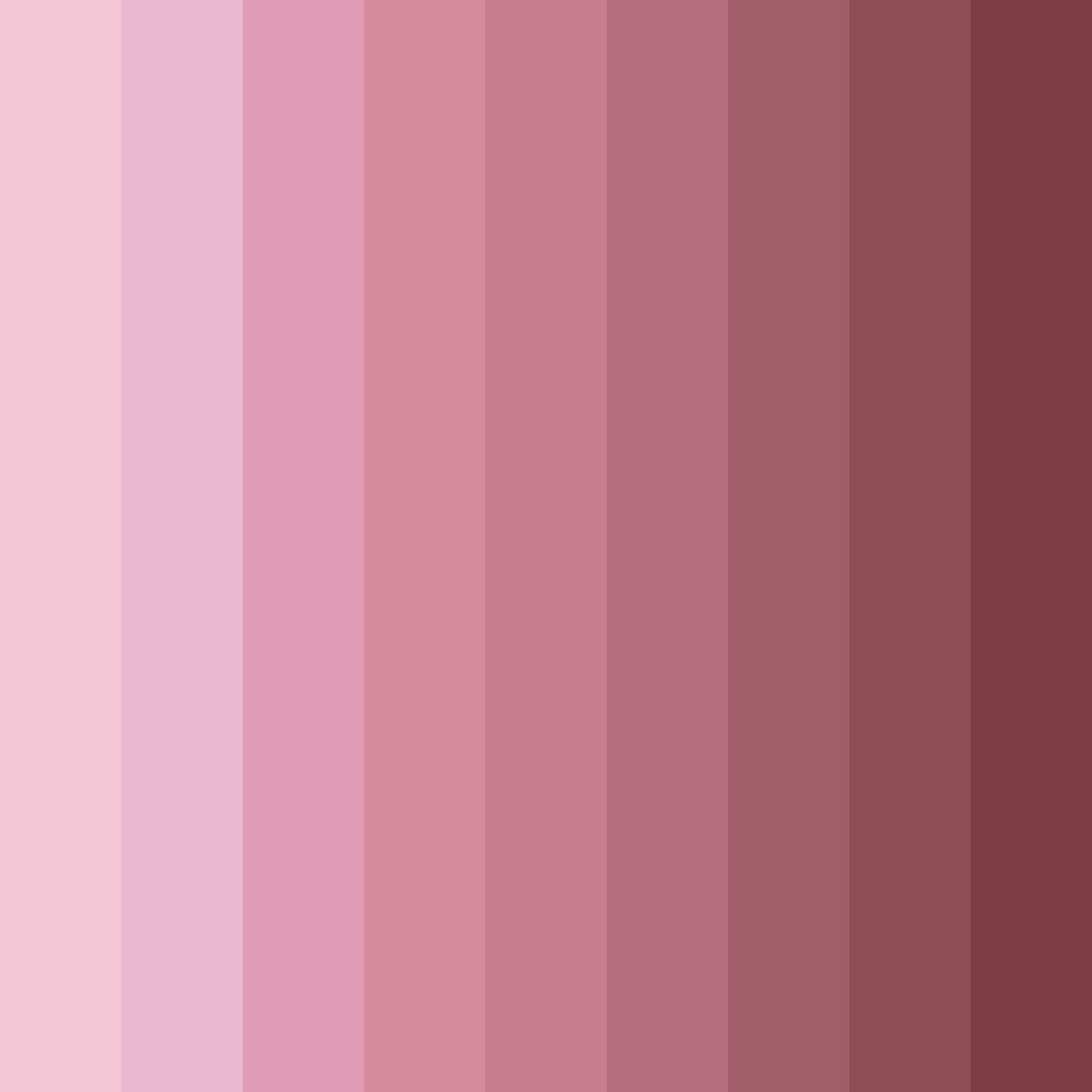 Download pink dollhouse color palette PNG image (square)