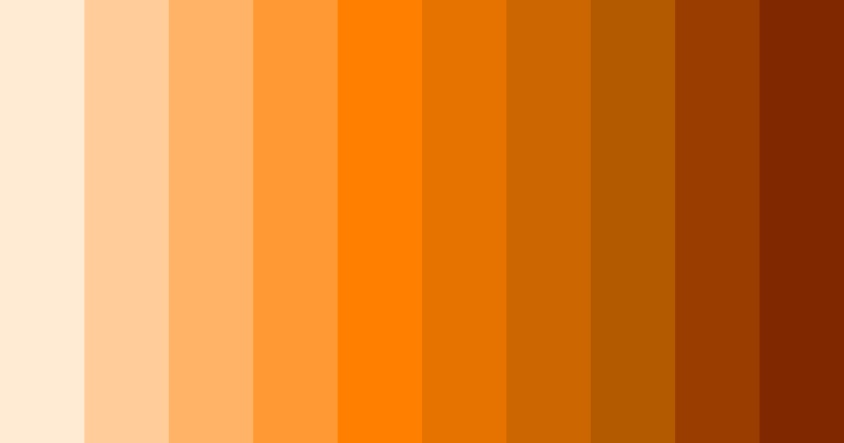 Download shades of red and orange color palette PNG image (landscape)
