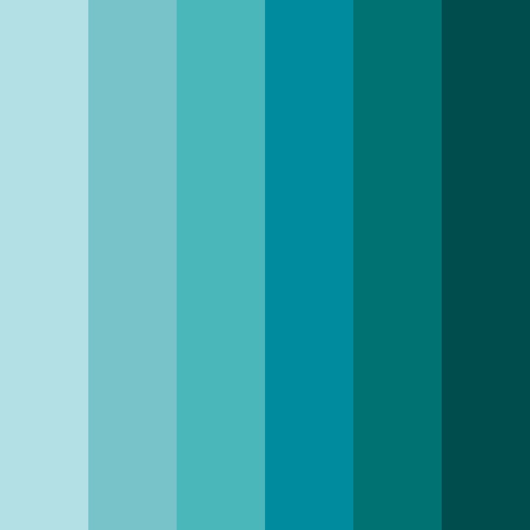 Download teal rivulet color palette PNG image (square)