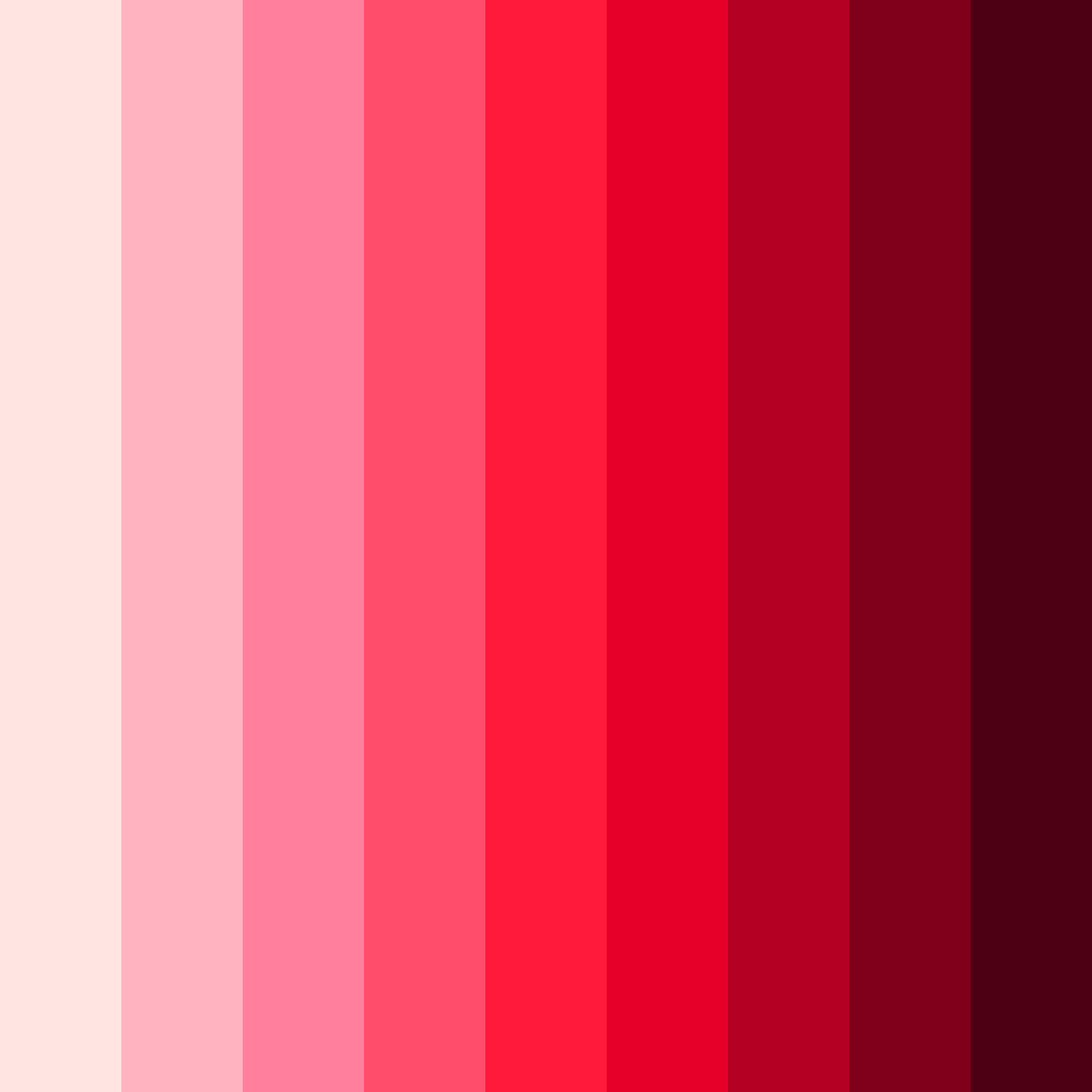 Download shades of rose color palette PNG image (square)