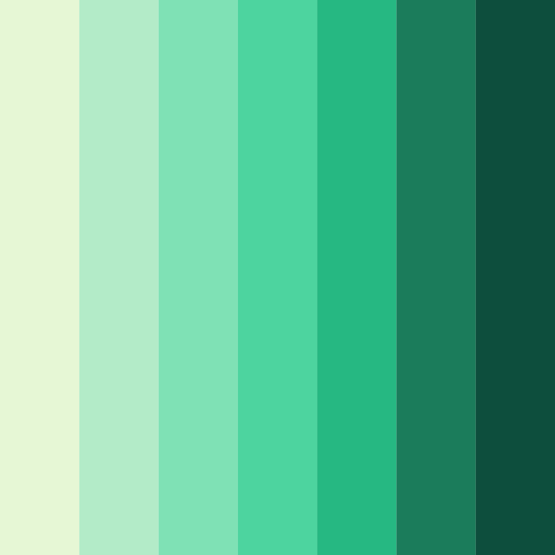 Download shades of green energy color palette PNG image (square)