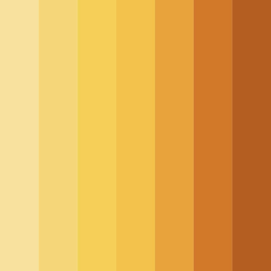 Download golden rays color palette PNG image (square)
