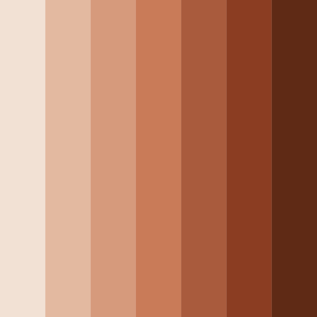 Download earthy tones color palette PNG image (square)
