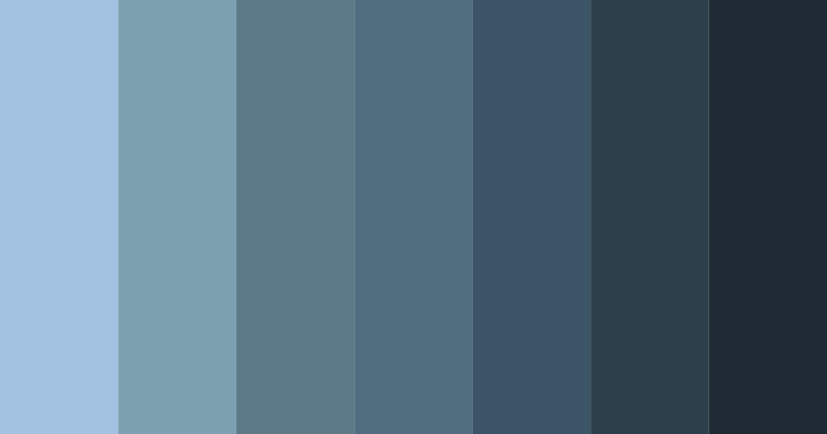 Download blue rainy day color palette PNG image (landscape)