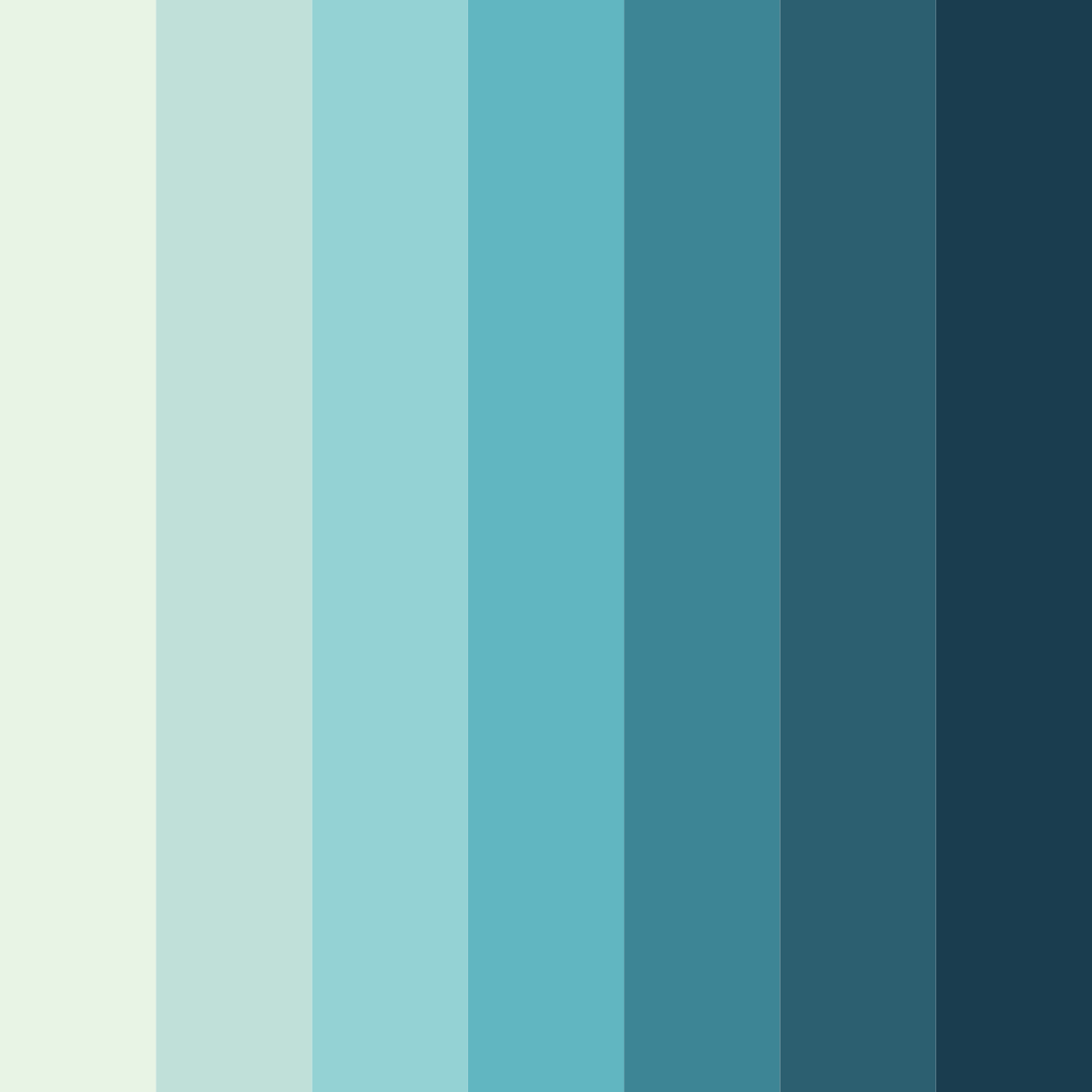 Download teal season color palette PNG image (square)