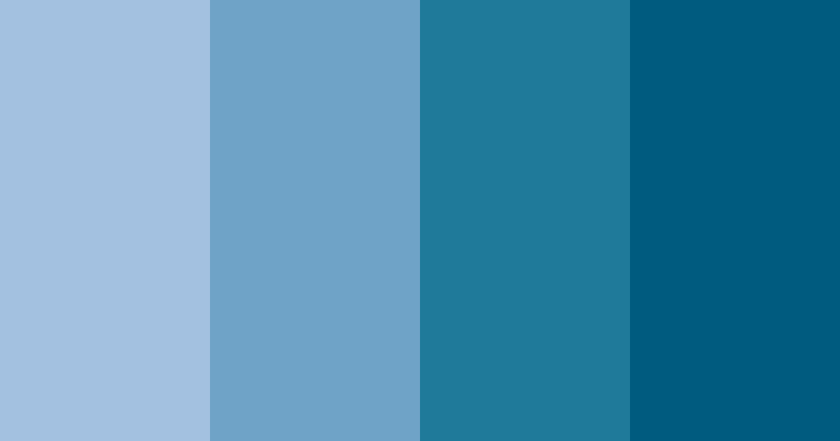 Download strong blue shades color palette PNG image (landscape)