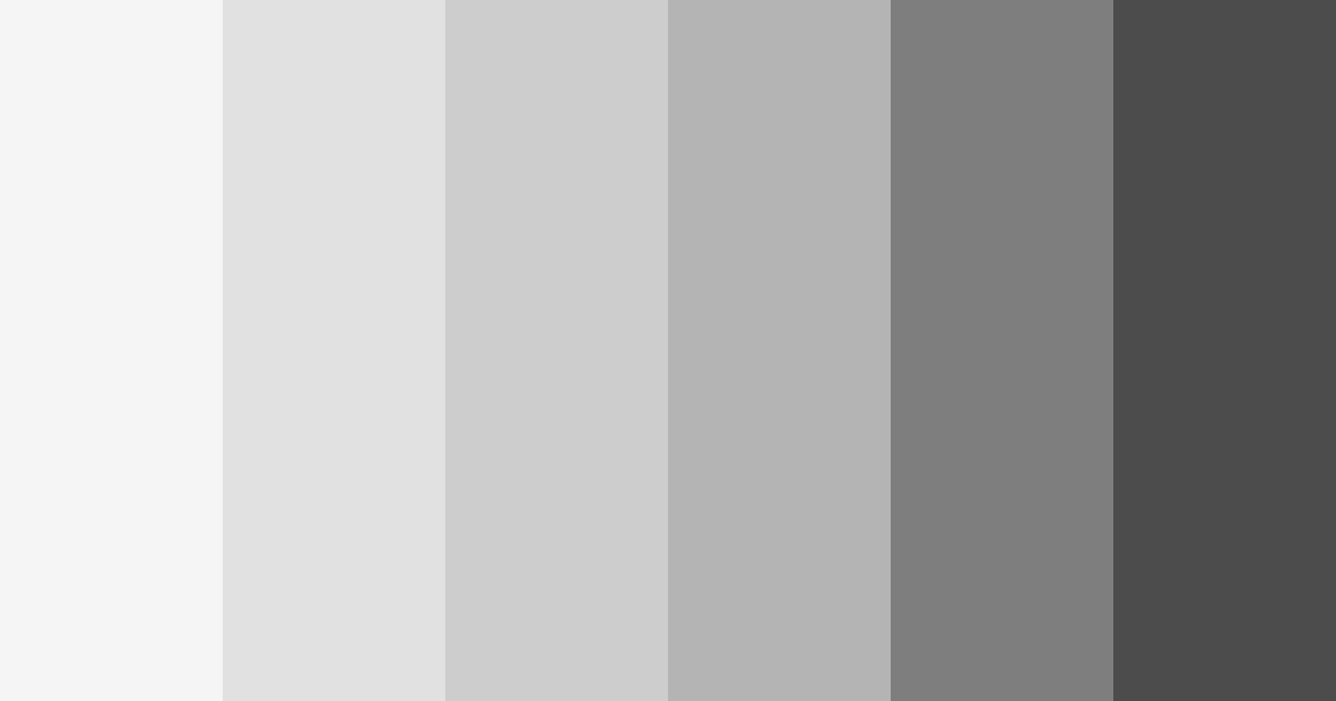 Download shades of grey color palette PNG image (landscape)