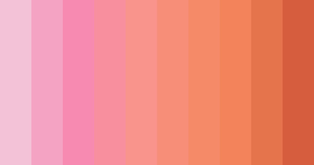 Download pink sunset color palette PNG image (landscape)