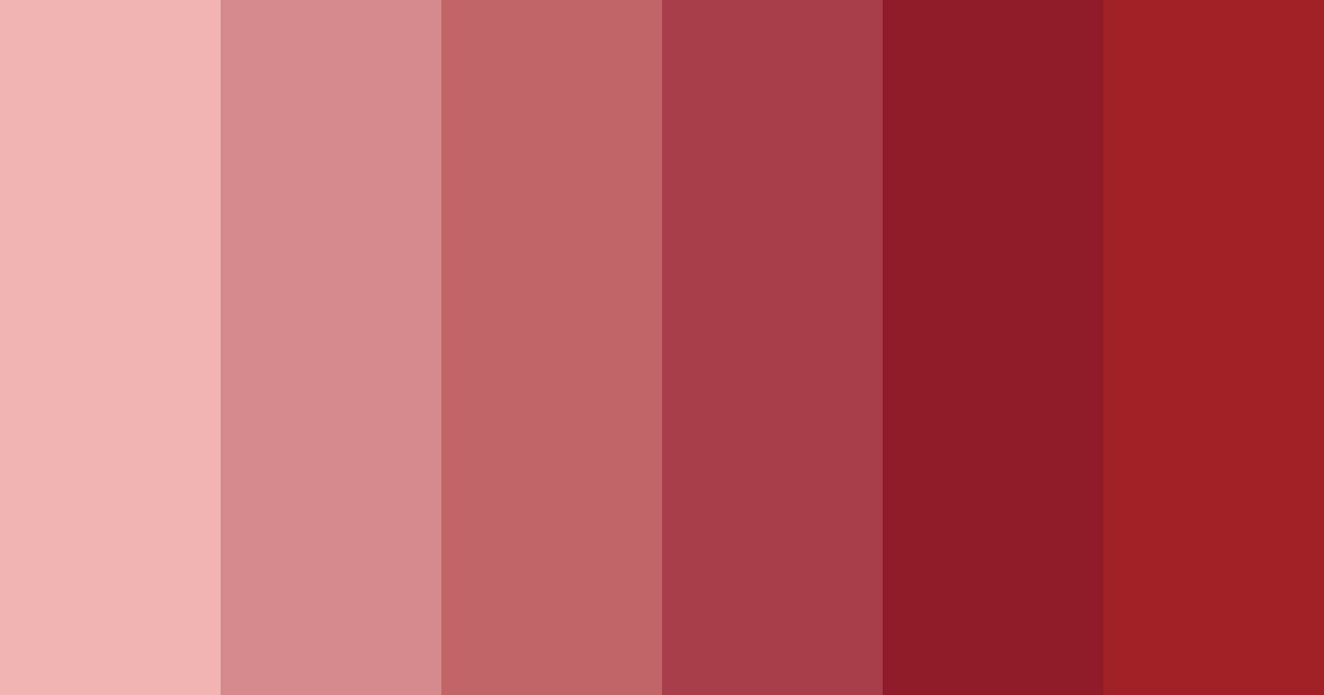 Download crimson shades color palette PNG image (landscape)