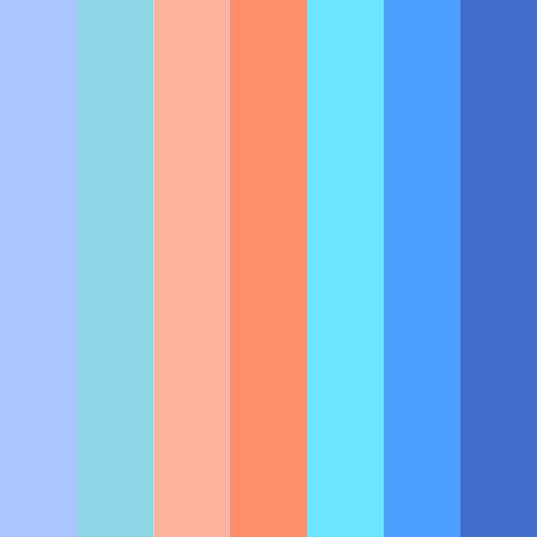 Download serene spectrum color palette PNG image (square)