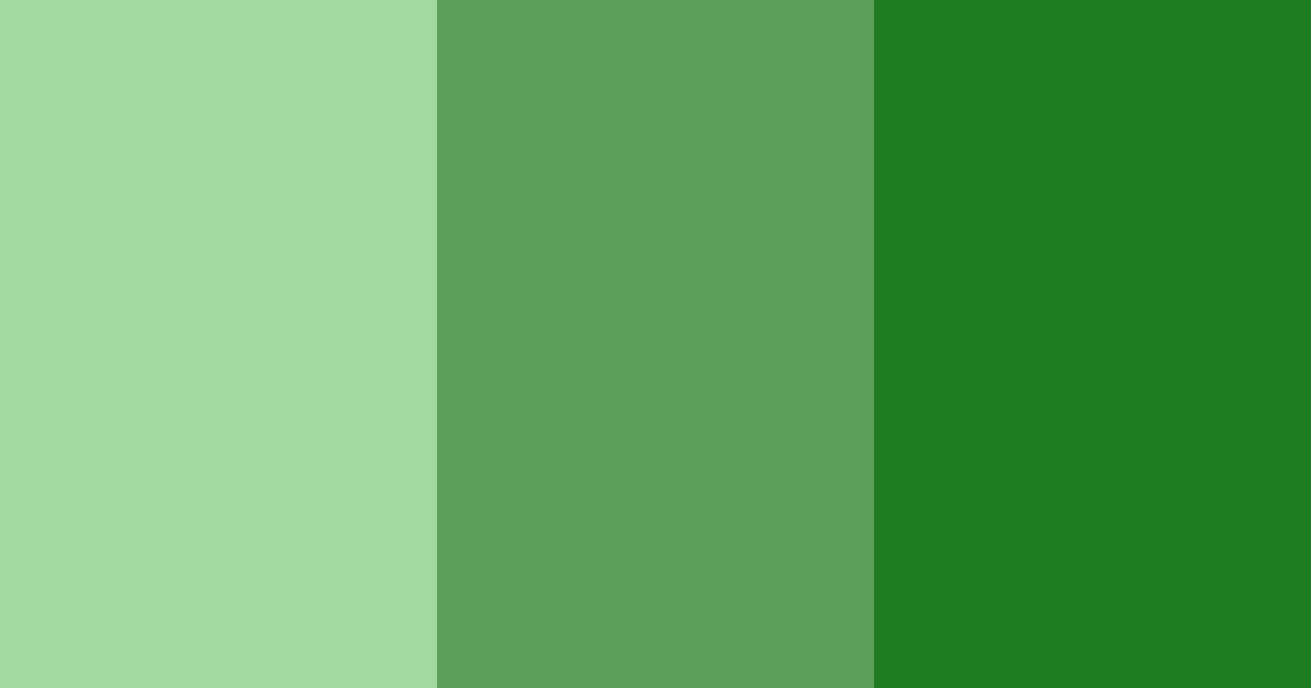 Download shades of green color palette PNG image (landscape)