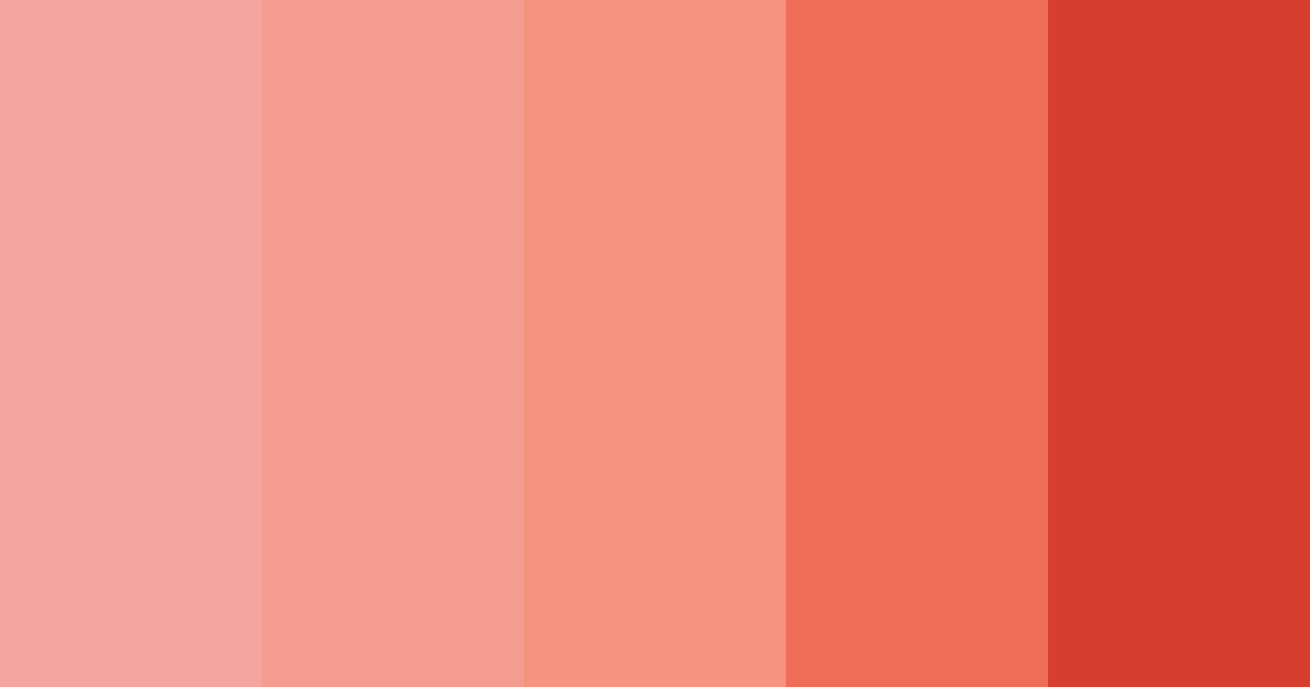 Download coral sunset color palette PNG image (landscape)