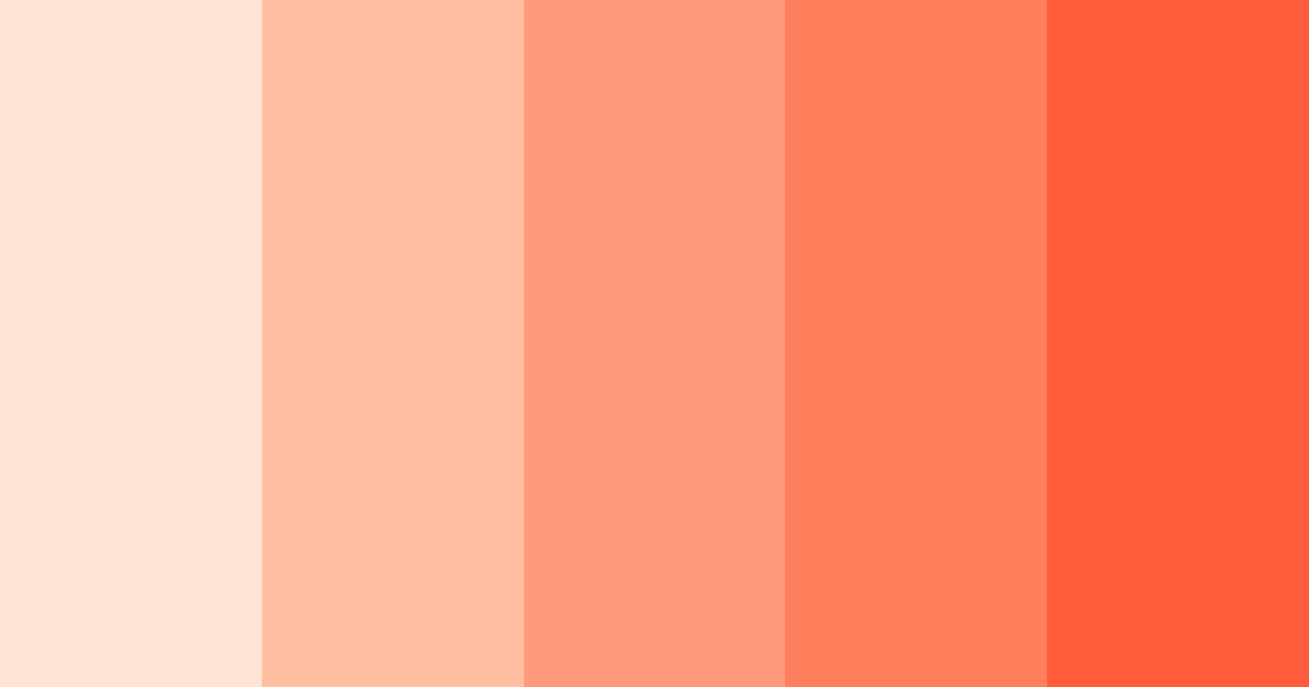 Download peachy sunset color palette PNG image (landscape)