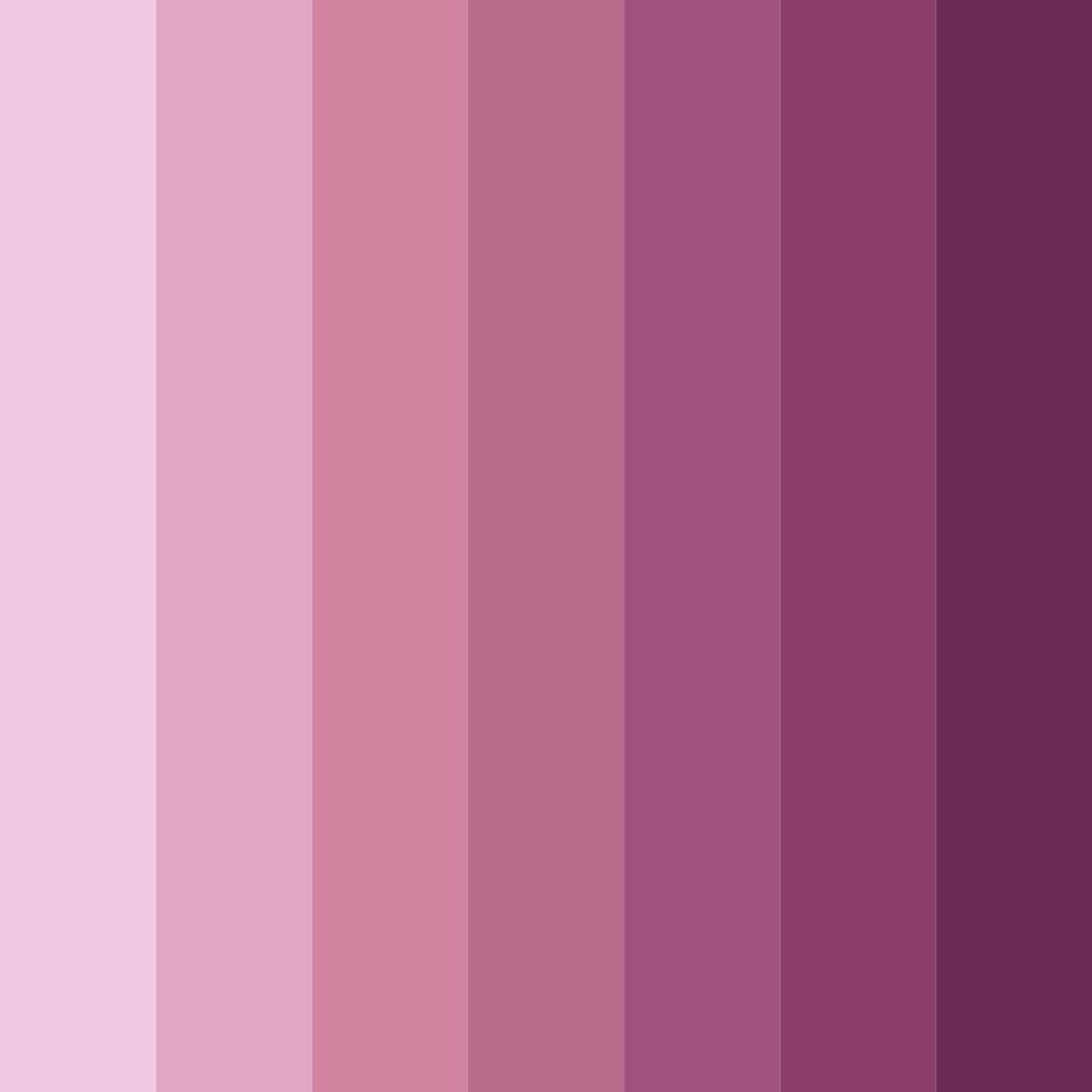 Download whimsical blossoms color palette PNG image (square)