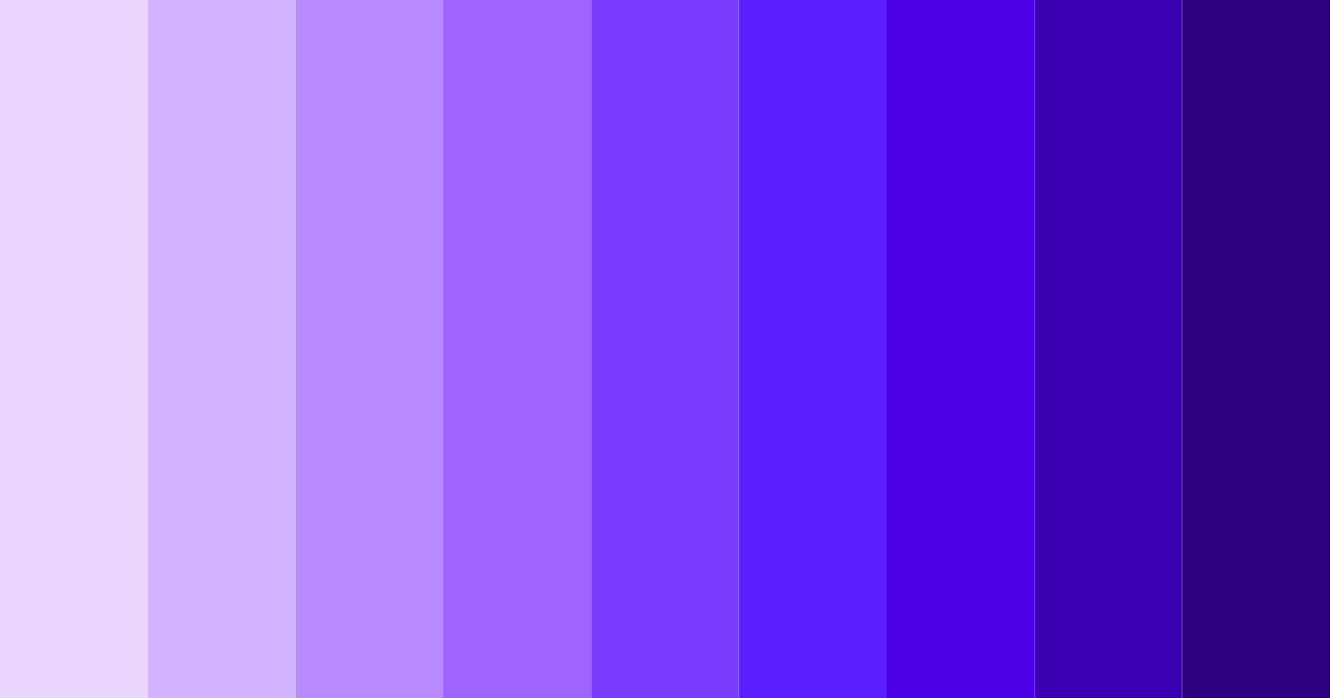 Download violet dreams color palette PNG image (landscape)