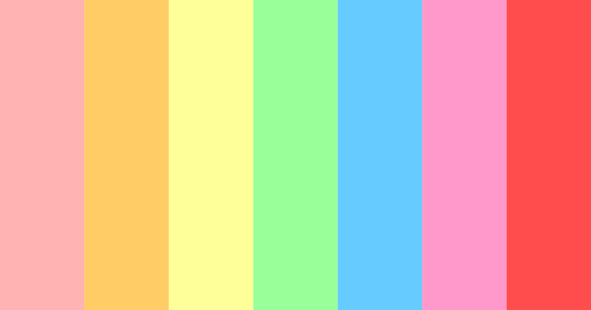 Download candy pink color palette PNG image (landscape)