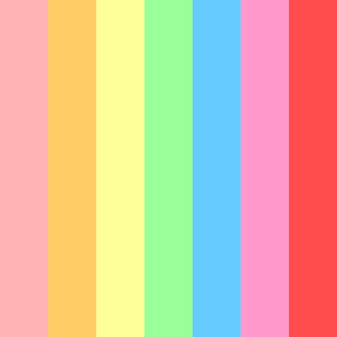 Download candy pink color palette PNG image (square)