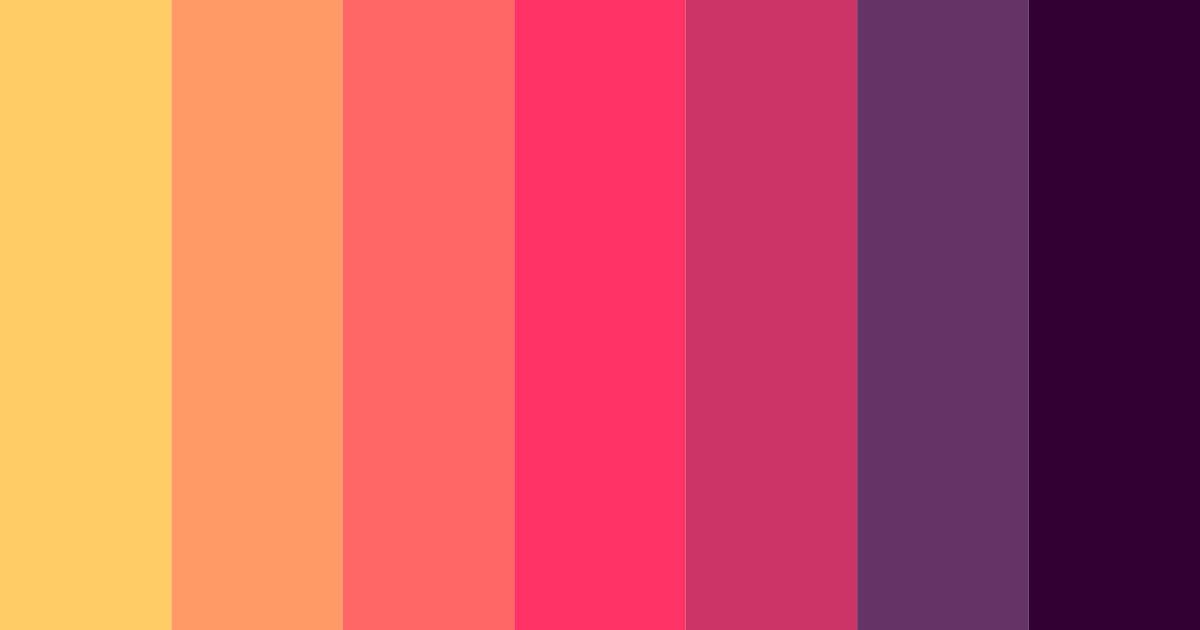 Download sunset symphony color palette PNG image (landscape)