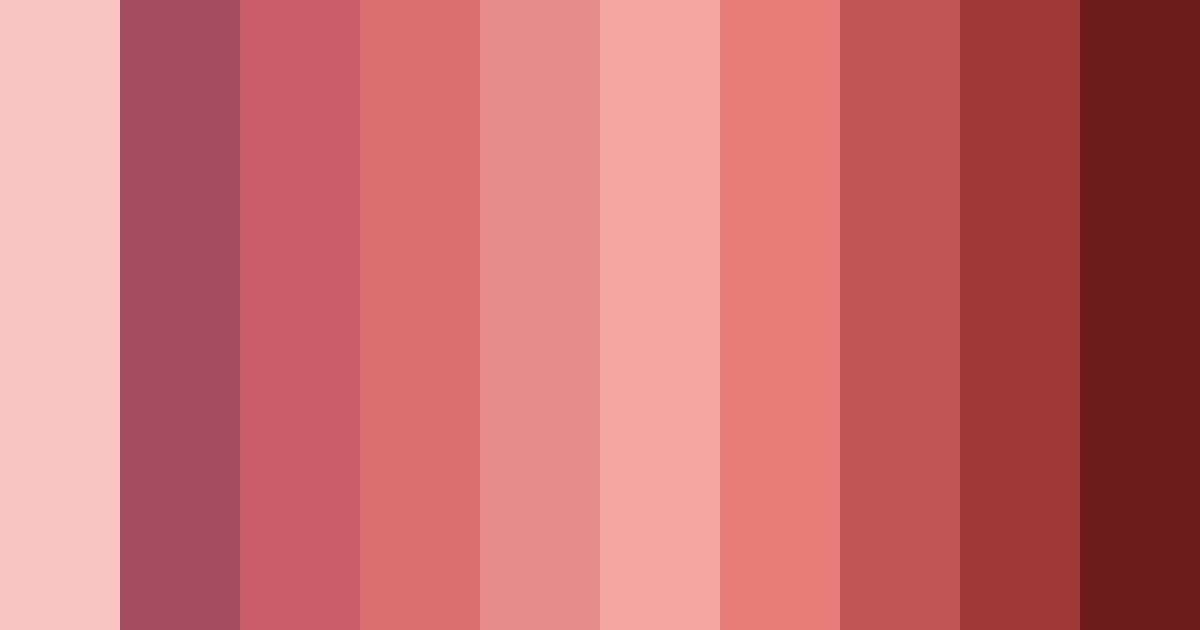 Download scarlet shades color palette PNG image (landscape)
