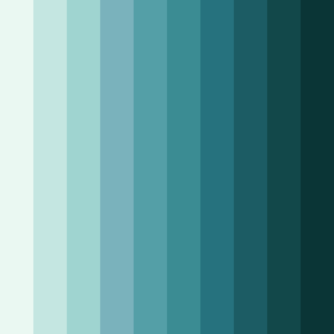 Download teal tides color palette PNG image (square)
