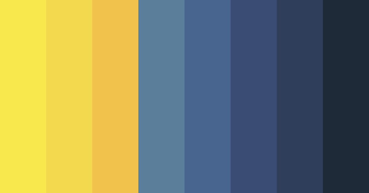 Download nautical sunshine color palette PNG image (landscape)