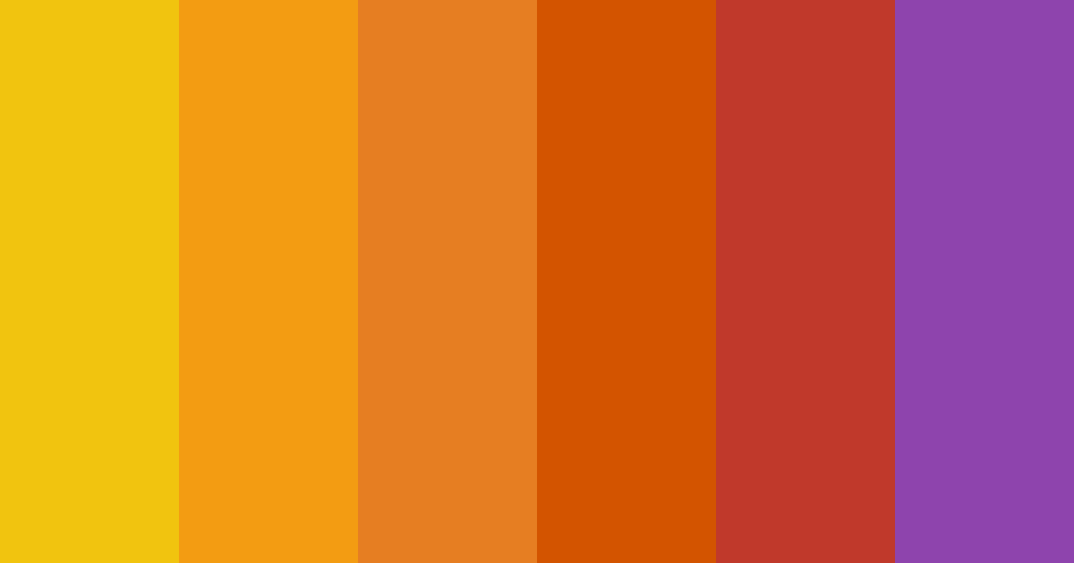 Download vibrant yellow color palette PNG image (landscape)