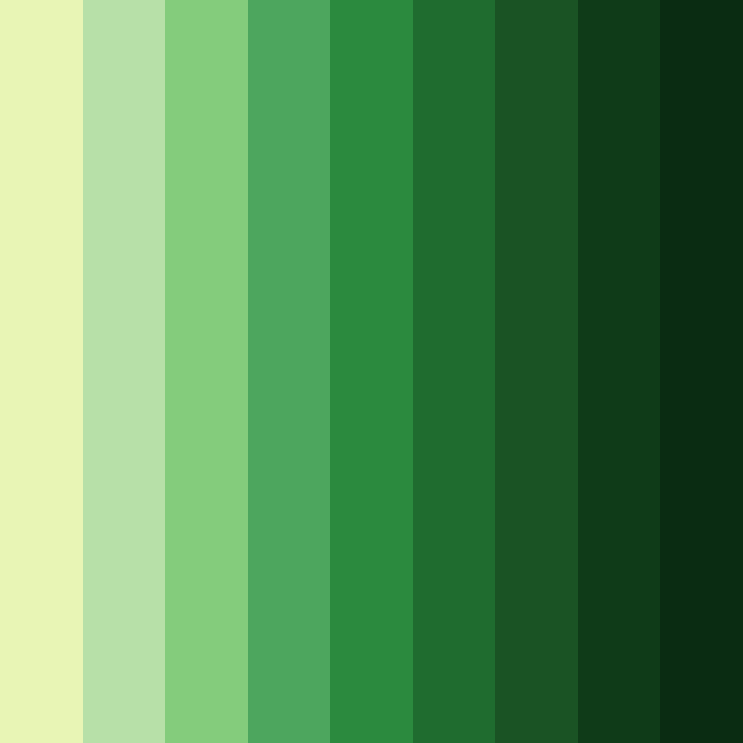 Download green gardening color palette PNG image (square)