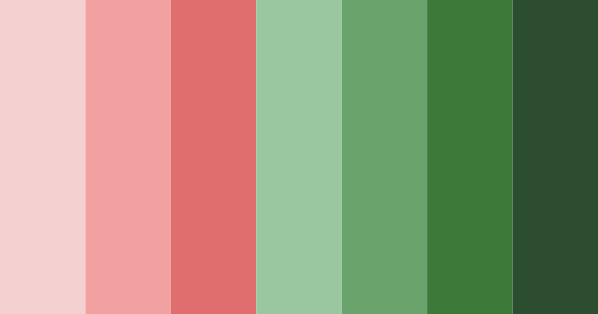 Download blushing evergreen color palette PNG image (landscape)