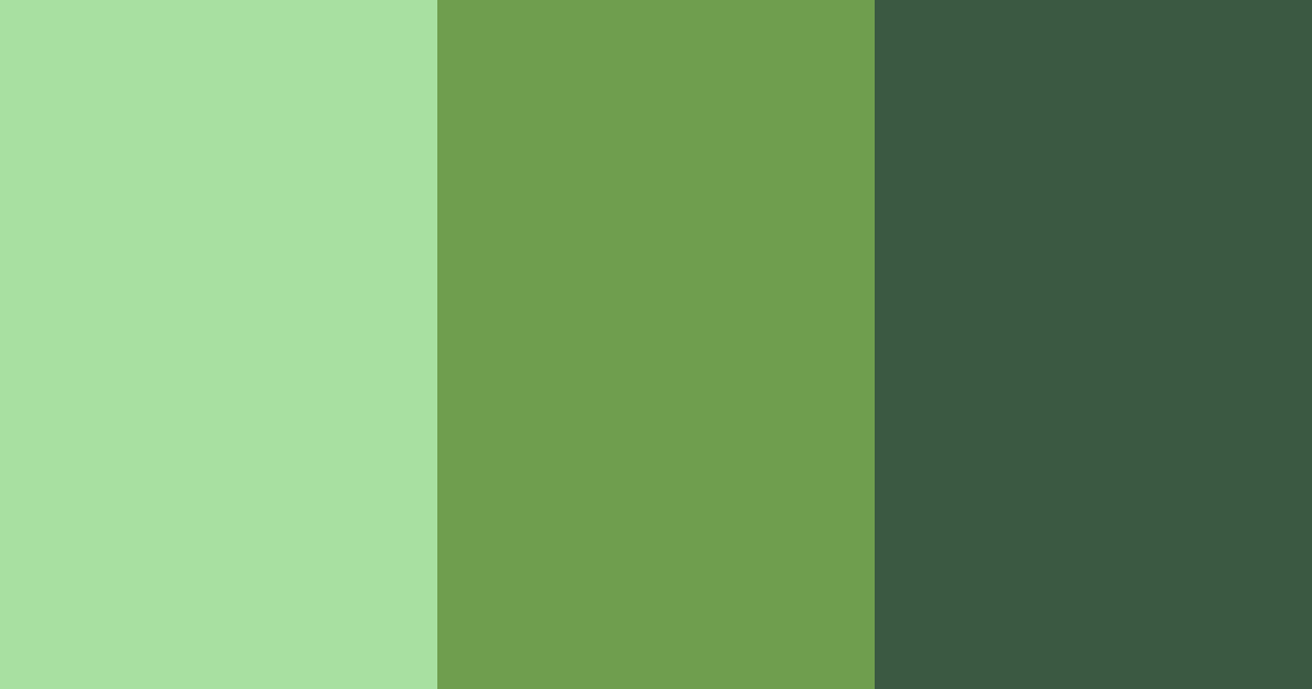 Download green garden color palette PNG image (landscape)