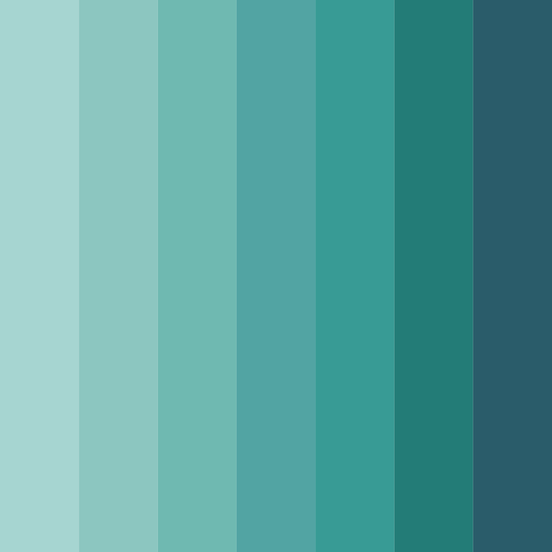Download oceanic serenity color palette PNG image (square)