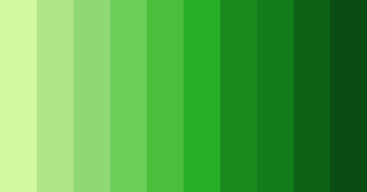 Download bright fluorescent green color palette PNG image (landscape)