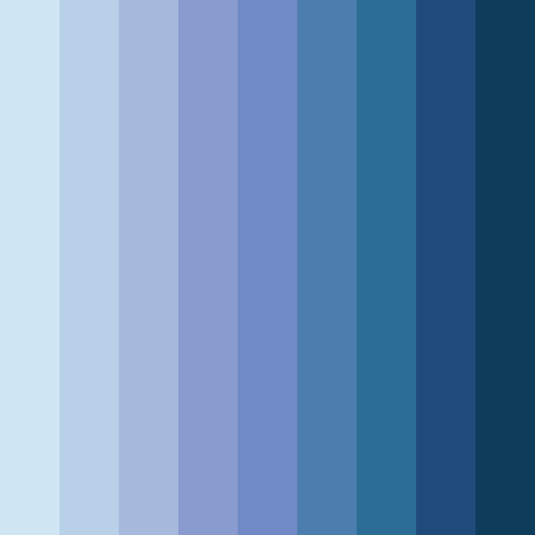 Download serenity in blue color palette PNG image (square)