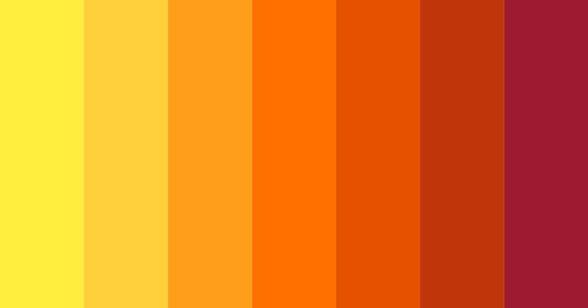 Download sunset blaze color palette PNG image (landscape)