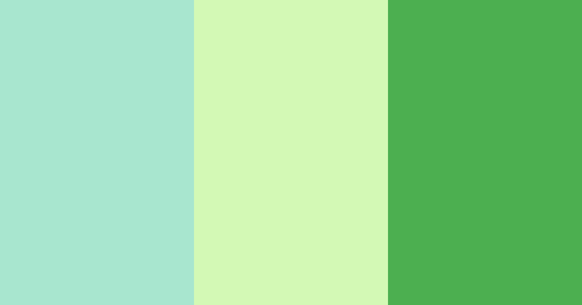 Download emerald breeze color palette PNG image (landscape)