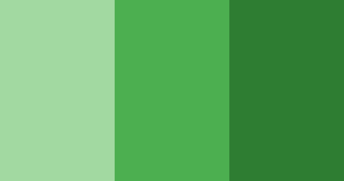 Download dark green shades color palette PNG image (landscape)