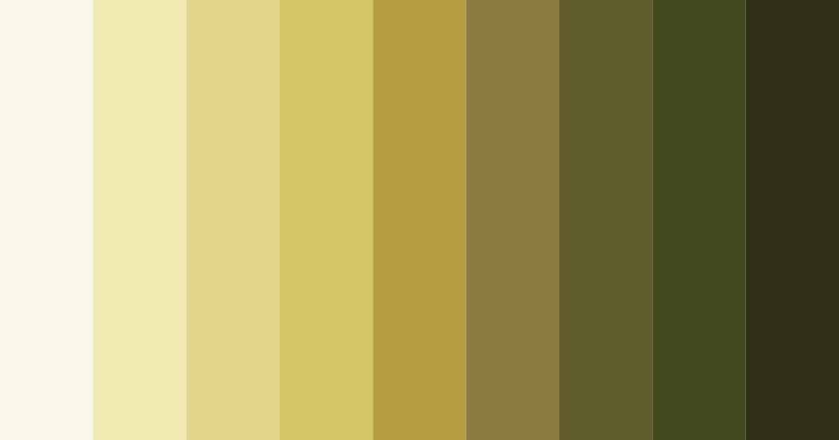 Download earthy yellow color palette PNG image (landscape)